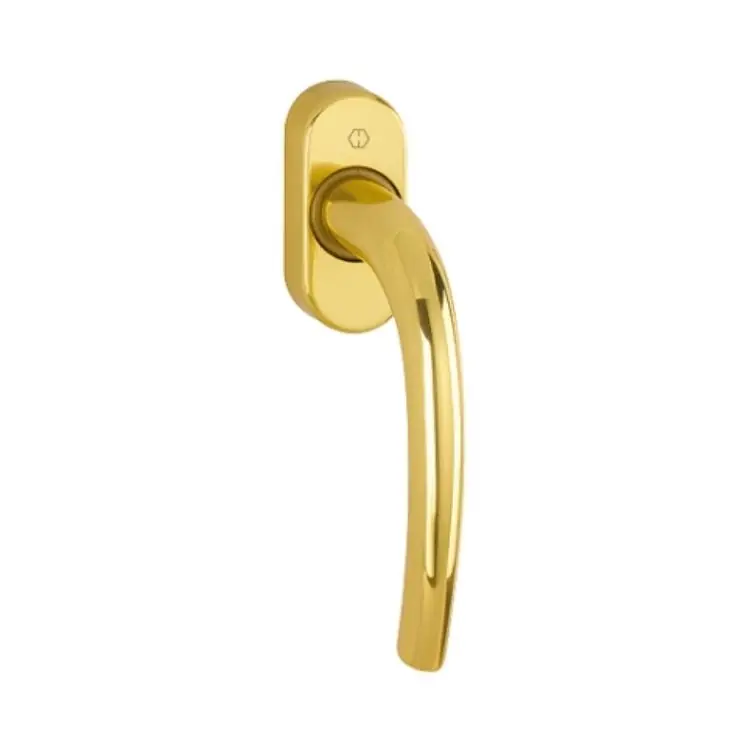 Actieprijs Maniglia martellina Dk Seattle Hoppe per serramento, lunghezza quadro 7x35 mm, Alluminio finitura Oro Lucido F271