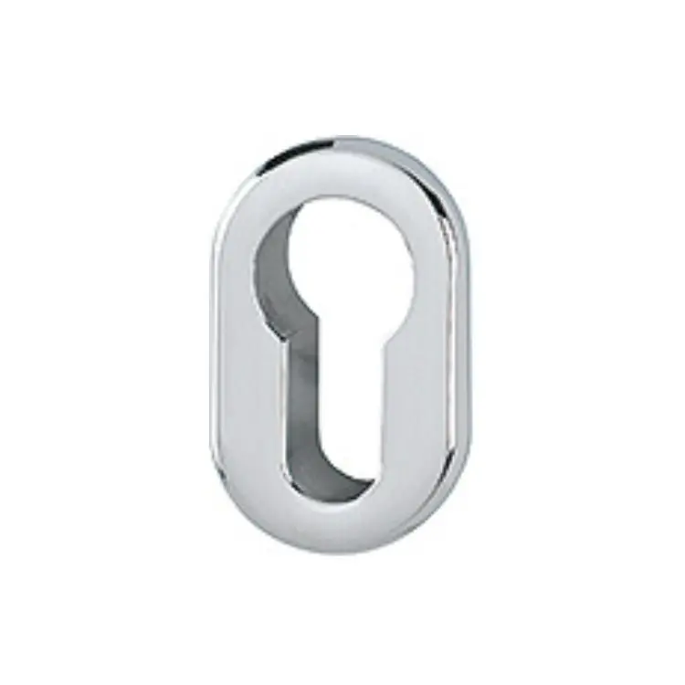 Bocchetta mini ovale M846S Hoppe per porta interna, foro Yale, dimensione 46x28x3 mm, Ottone finitura Cromo Lucido Resista F49-R Exclusieve Aanbieding