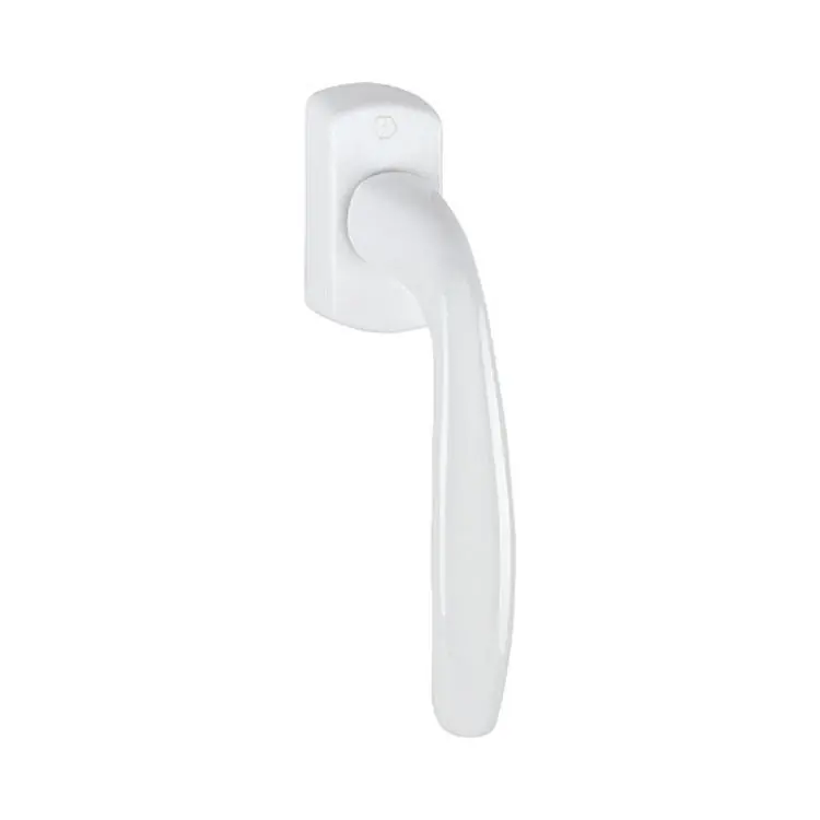 Hoge Kwaliteit Maniglia martellina Dk New York Hoppe per serramento con Secustik e Variofit, lunghezza quadro 7x32-42 mm, Alluminio finitura Bianco Traffico F9016