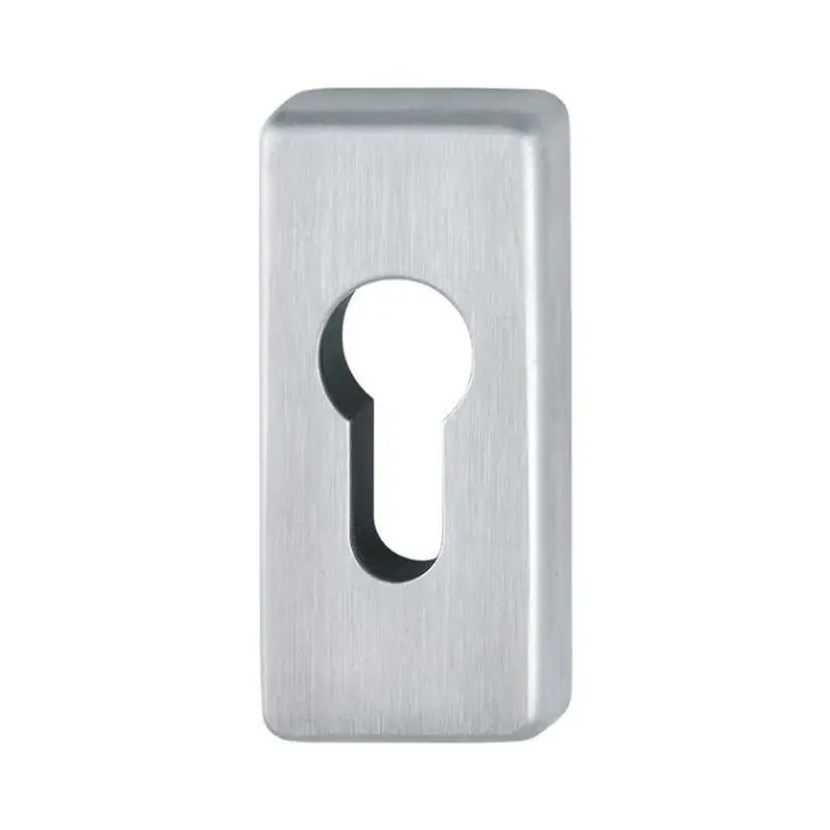 Bocchetta rettangolare E44KS Hoppe per porta, foro Yale, dimensione 72x33x8 mm, Acciaio Inox finitura Satinato F69 Meest Verkocht