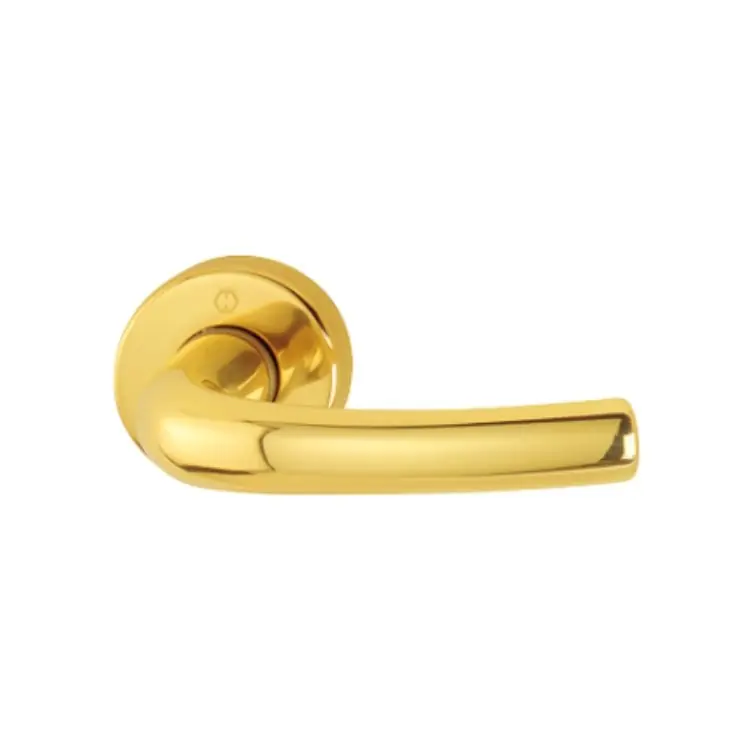 Maniglia Tokyo Hoppe per porta interna, parte femmina con rosetta senza bocchetta, quadro 8 mm, Ottone finitura Lucido F71 Bestseller