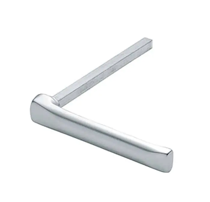 Maniglia London Hoppe per porta a profilo, parte maschio, versione ribassata, Alluminio finitura Argento F1 Favoriet