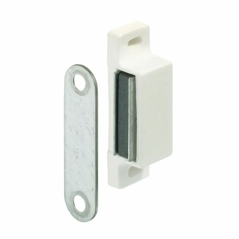 Chiusura magnetica 246.29.703 Hafele per chiusura mobile da applicare, dimensione 44,5x15,5x13,5 mm, finitura Bianco Rechtstreeks Van De Fabrikant