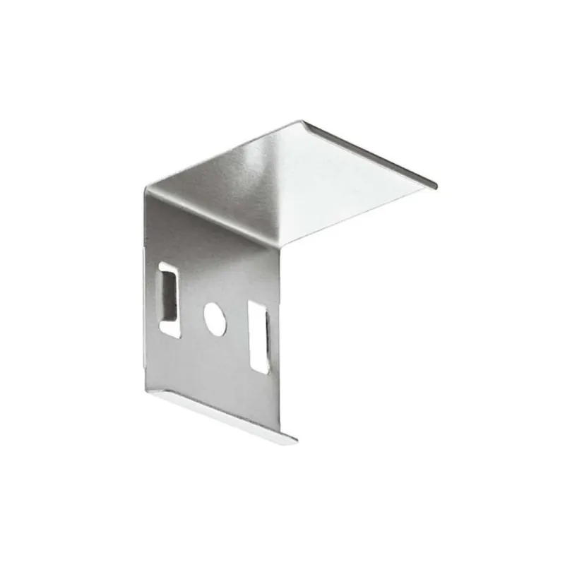 Clip di fissaggio 40° Hafele per profilo sottopiano in alluminio, in acciaio inox, da avvitare Op = Op