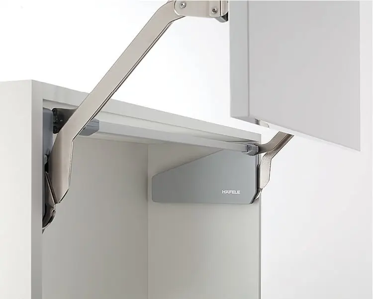 Braccetti per anta apertura verticale Free Up, Kessebohmer, altezza anta 380-500 mm, peso 6,3-11,8 kg Laatste Kans