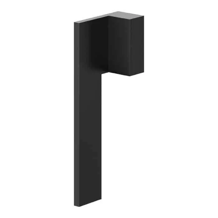 Maniglia per finestra DK serie Brera Le Fabric Contemporary, mano sinistra, in Alluminio, finitura Nero Soft Touch Snelle Levering