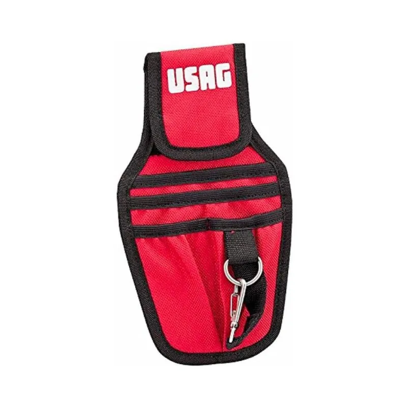 Exclusieve Aanbieding Marsupio portautensili 007 MV Usag, dimensione 155x270 mm, in Tessuto finitura Nero e Rosso