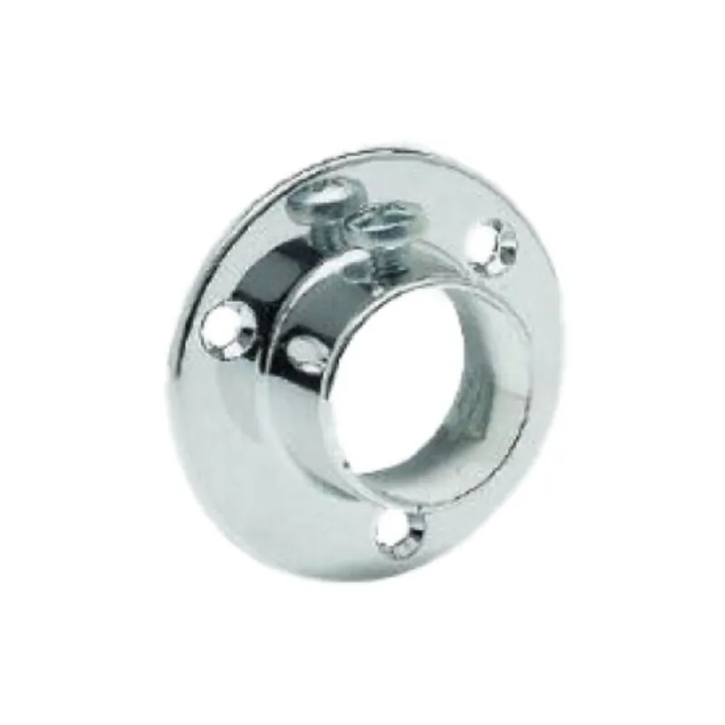 Supporto laterale tondo M724 Manart per tubo appenderia, diametro 25 mm, Zama finitura Cromato Direct Verzonden