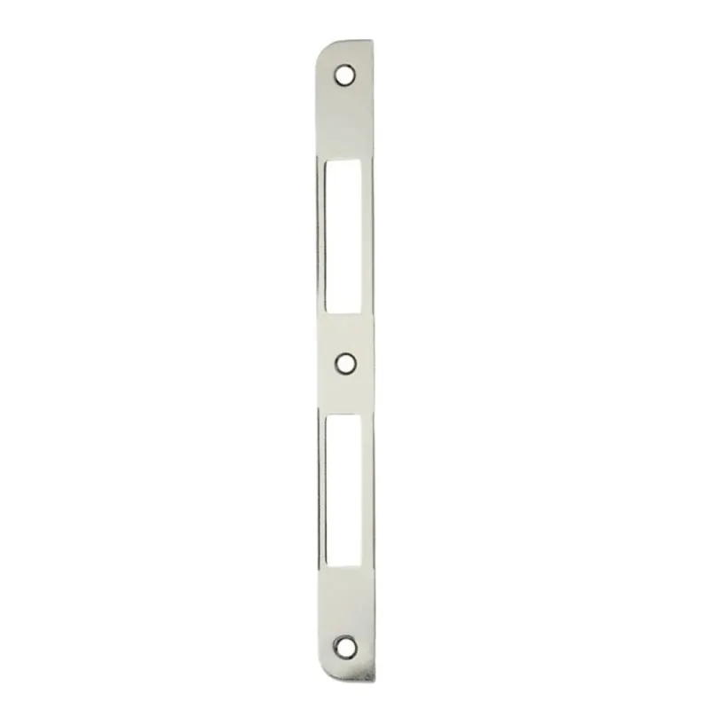 Lage Prijs Incontro B00590.09 Agb per serratura Patent Grande o Sicurezza, dimensione 238x22 mm, bordo stondato, Acciaio finitura Nichelato