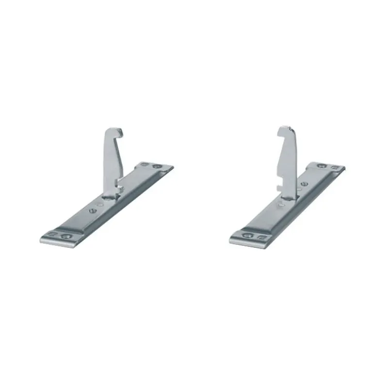 Op = Op Supporto del frontale Dispensa 90 Kessebohmer per colonna estraibile da cucina, base 400 mm, 2 pezzi, Acciaio finitura Argento