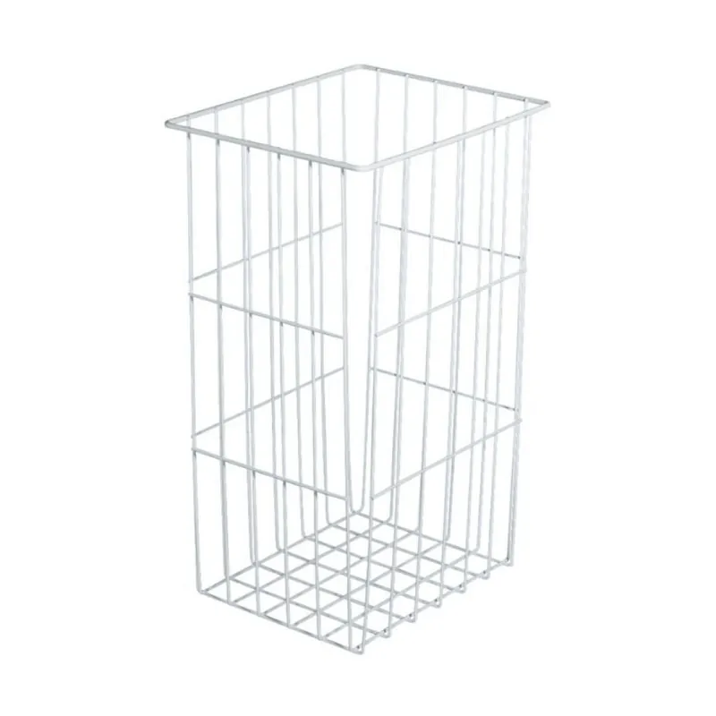 Cesto per biancheria Hafele, per modulo base 600 mm, larghezza 480 mm, altezza 520 mm, profondità 395 mm, Acciaio finitura Bianco Snelle Levering