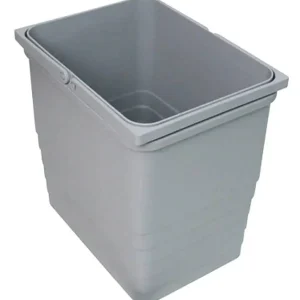 Secchio di ricambio per pattumiera, capacità 26 litri, dimensioni 450 x 230 x 306 mm in plastica colore Grigio Bestseller