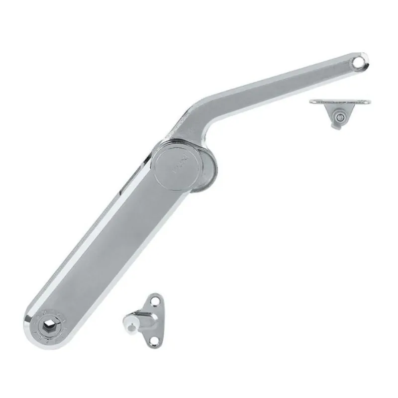 Seizoensaanbieding Braccetto Maxi modello A Kessebohmer, per anta a ribalta in legno, ghiera Grigia, portata 0,7-7,1 kg, Acciaio finitura Nichelato