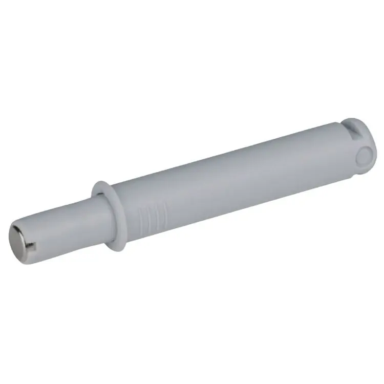 Aanbieding Cricchetto a pressione per anta mobile, versione con magnete 16 mm, dimensione 9,8x50 mm, finitura Grigio