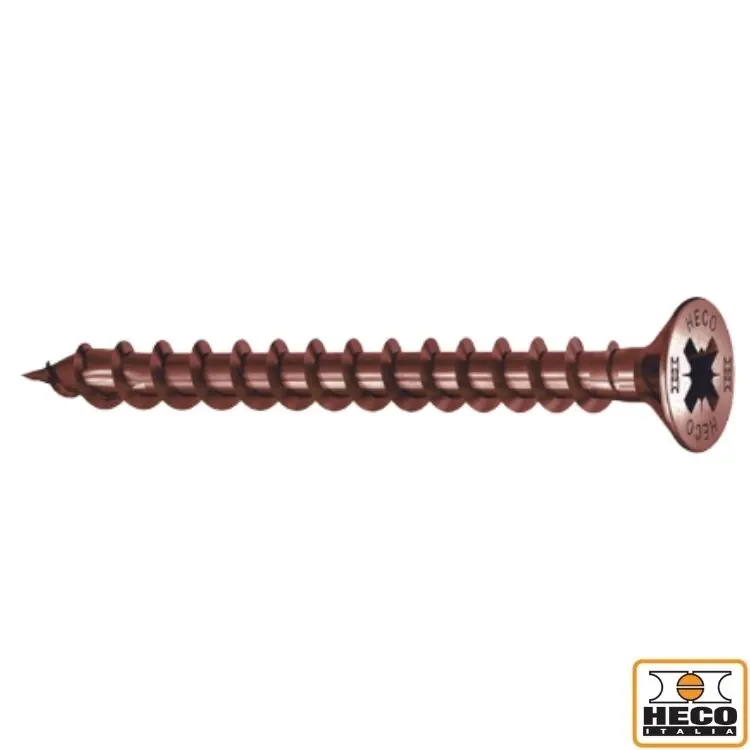 Weekendaanbieding Vite TPS 3,5x25 per legno, impronta croce PZ 2, filetto totale, T40A Heco finitura Bronzo