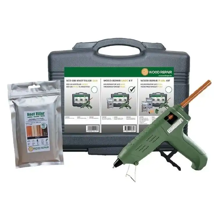 Lage Prijs Pistola elettrica Knot Filler BCD180 Heco, per resina riparazione legno, con kit da 8 stick