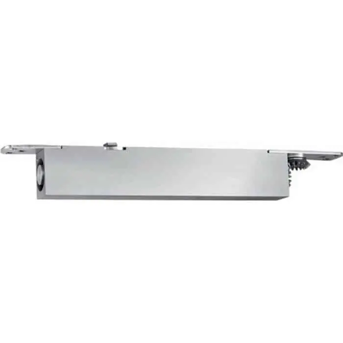 Chiudiporta a camma integrato Boxer Geze, per porta battente, forza di chiusura EN 2-4, spessore anta 40 mm, finitura Argento Express Levering