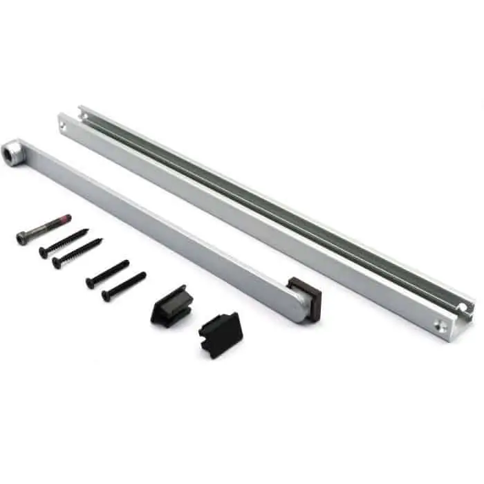 Dagaanbieding Braccio a slitta Geze per chiudiporta aereo TS 4000 E R, senza fermo, per anta lato cerniera, finitura EV1 Argento