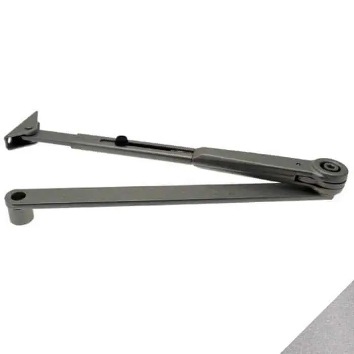 Braccio a compasso 102454 Dormakaba, con fermo meccanico, per chiudiporta serie TS 2000 e 4000, finitura Argento Rechtstreeks Van De Fabrikant
