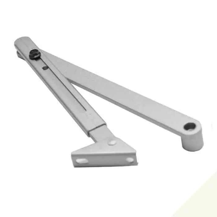 Fabrieksprijs Braccio a compasso 102423 Dormakaba, senza fermo per chiudiporta serie TS 4000 e 2000, finitura Bianco Ral 9016