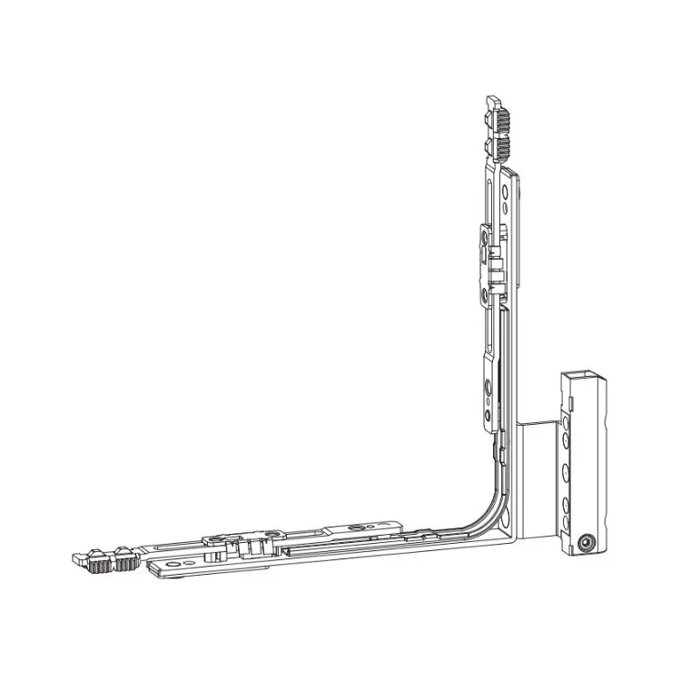 Cerniera angolare GU per anta arco e trapezio, Uni-Jet M6, Destra, aria 4/12 interasse 13 mm, battuta 18 mm, Zama finitura Argento Superprijs