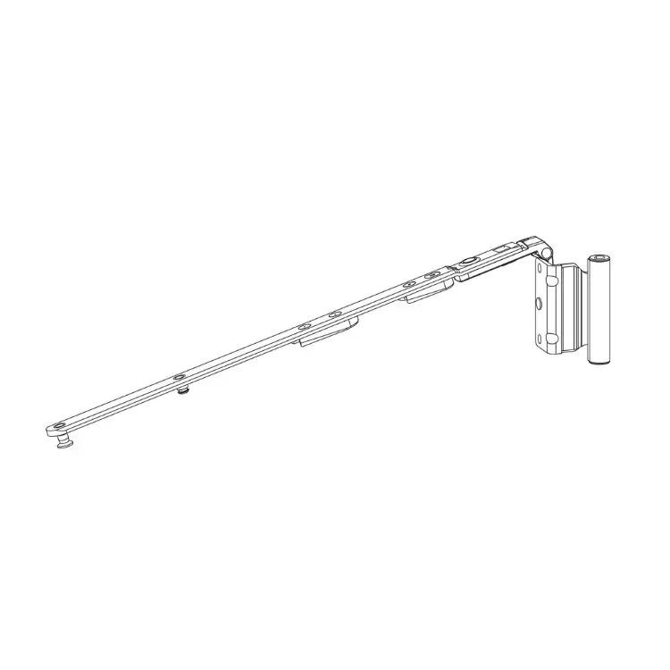 Actieprijs Braccio forbice GU Uni-Jet M6 per finestra trapezio, lunghezza 511-760 mm, interasse 13 mm, battuta 18 mm, Acciaio e Zama, finitura Argento