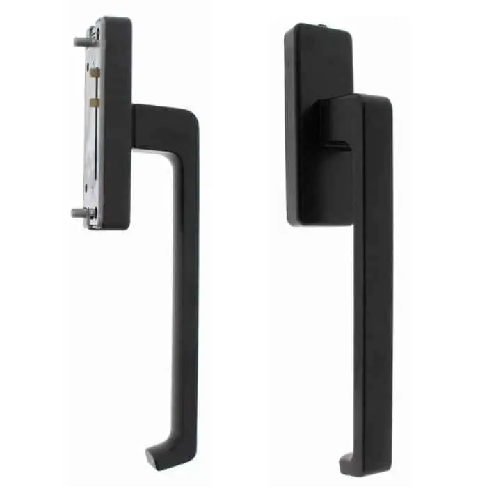 Beperkt Aanbod Maniglia Dirigent K-12920-00-R-5 G-U, per scorrevole parallelo, mano destra, lunghezza 240 mm, in alluminio, finitura UC5 Bronzo Scuro