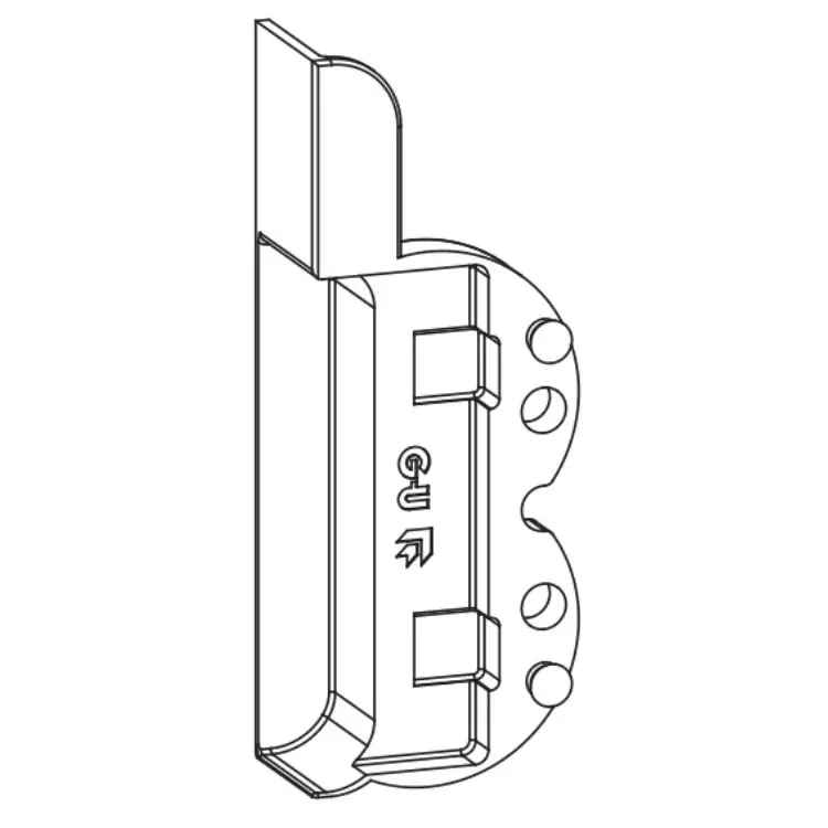 Beperkt Aanbod Supporto cerniere G-U Italia per anta e ribalta, Uni-Jet M6, aria 4 interasse 13 mm, battuta 18 mm, Zama finitura Argento