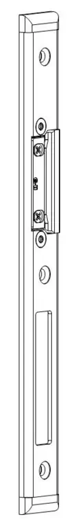 Meest Verkocht Piastra scontro G-U Italia per scrocco e catenaccio, mano destra, interasse 13 mm, lunghezza 216,5 mm, finitura Argento