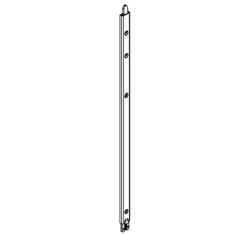 Fabrieksprijs Terminale superiore G-U Italia per Secury, frontale 24x8 mm, interasse 9 mm, lunghezza 270, Destro, finitura Argento