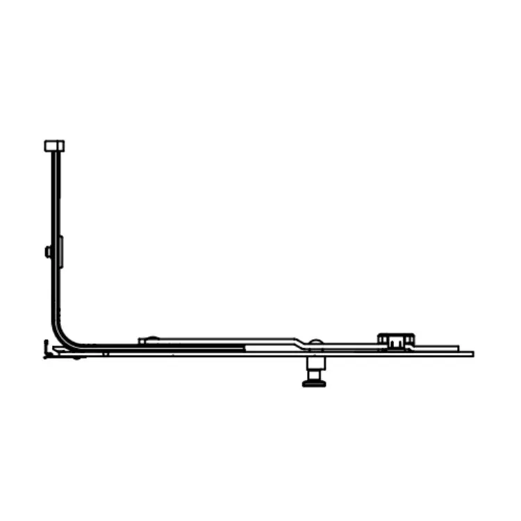 Weekendaanbieding Chiusura inferiore G-U Italia K per finestra, lunghezza 215 mm, con 1 nottolino di chiusura, finitura Argento