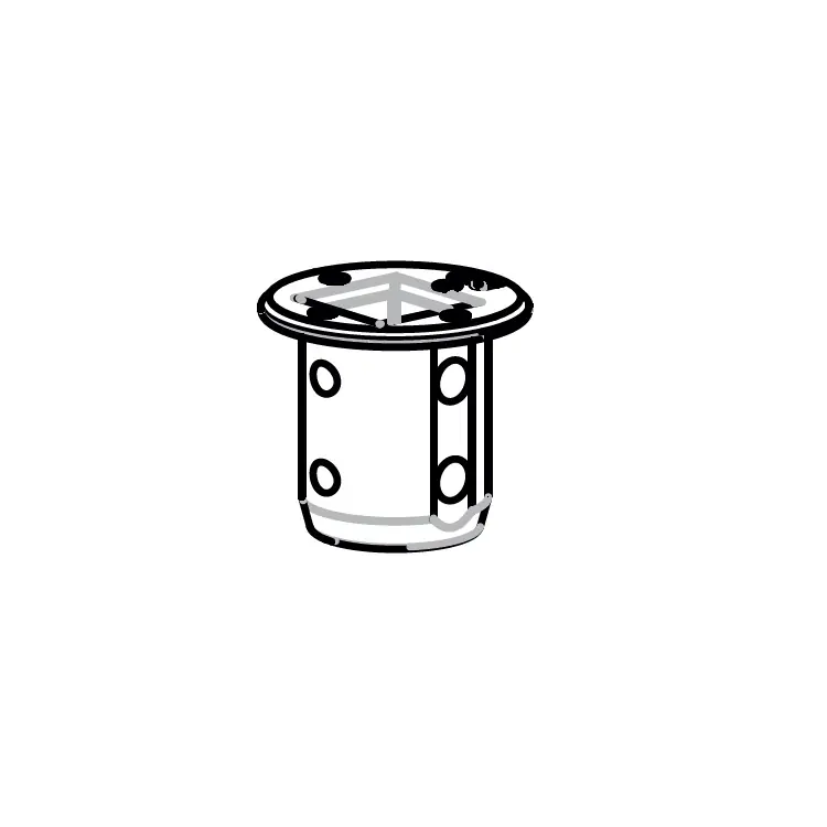 Boccola G-U Italia per portoncino, a incastro regolabile, dimensioni 22x26,5 mm Korting
