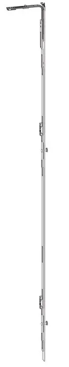 Gereduceerde Prijs Chiusura laterale G-U Italia per finestra, con altezza anta in battuta 721-1100 mm, lunghezza 530 mm, in zama, finitura Argento