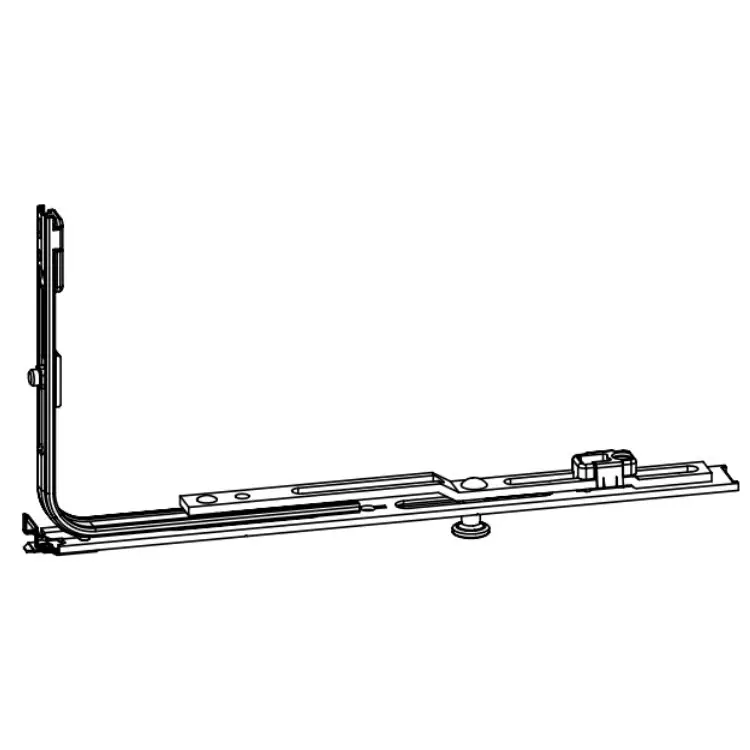 Direct Beschikbaar Chiusura inferiore G-U Italia 215 per finestra, lunghezza 215 mm, con 1 nottolino di chiusura, finitura Argento