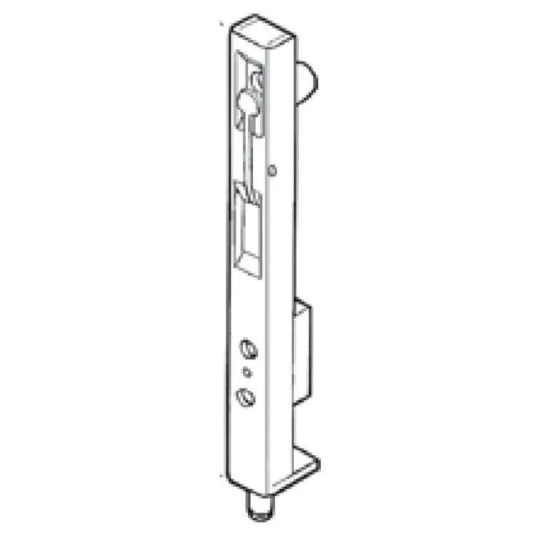 Catenaccio a leva G-U Italia per serratura Secury, lunghezza 180 mm, frontale 16 mm, finitura Argento Seizoensaanbieding