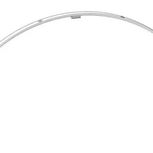 Asta tonda G-U per bilico verticale senza braccetto, tipo Unitas 4, frontale 1792 mm, diametro battuta 743-1061 mm, finitura Argento Shop Nu