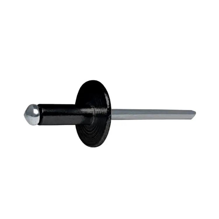 Rivetto AFL10 Rivit per fissaggio, testa larga, dimensioni 4x12 mm, Alluminio e Acciaio finitura Nero Laatste Versie