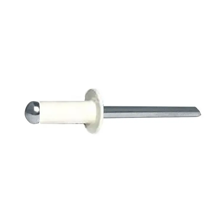 Blister 50 rivetti AFT Rivit per fissaggio, testa tonda, dimensioni 4,8x12 mm, Alluminio e Acciaio finitura Bianco Laatste Versie