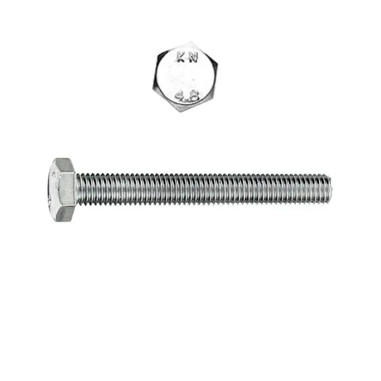 Weekendaanbieding Vite TE M12x45 per metallo, filetto intero, testa esagonale 19 mm, UNI 5739 DIN 933, Classe 8.8 finitura Zincato