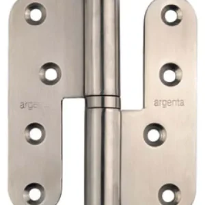 Gereduceerde Prijs Cerniera tipo Paumelle sinistra, bordo tondo, 80 x 100 mm, finitura Acciaio Inox