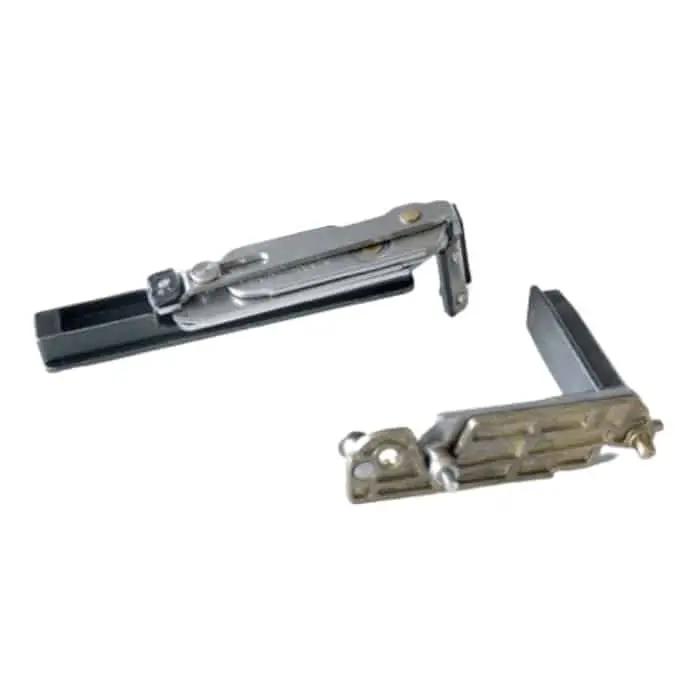 Premium Kit cerniera braccio Futura 3D 170 Giesse per anta secondaria Destra, profilo CU, portata 170 Kg, Acciaio e Zama finitura Silver