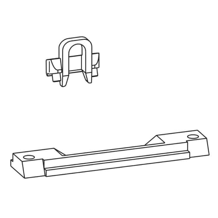 Dagaanbieding Set Incontri 09788 Giesse, per scrocchi anta ribalta scorrevole GS1000, profilo CU 14-18, Zama finitura Silver