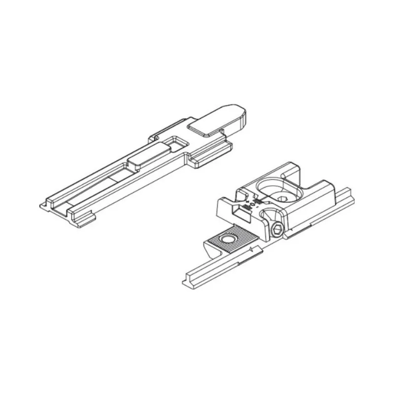 Chiusura supplementare Chic 3D 130 04357 Giesse per braccio anta e ribalta, profilo CU, registrabile, materiale Acciaio e Zama finitura Silver Goedkoop