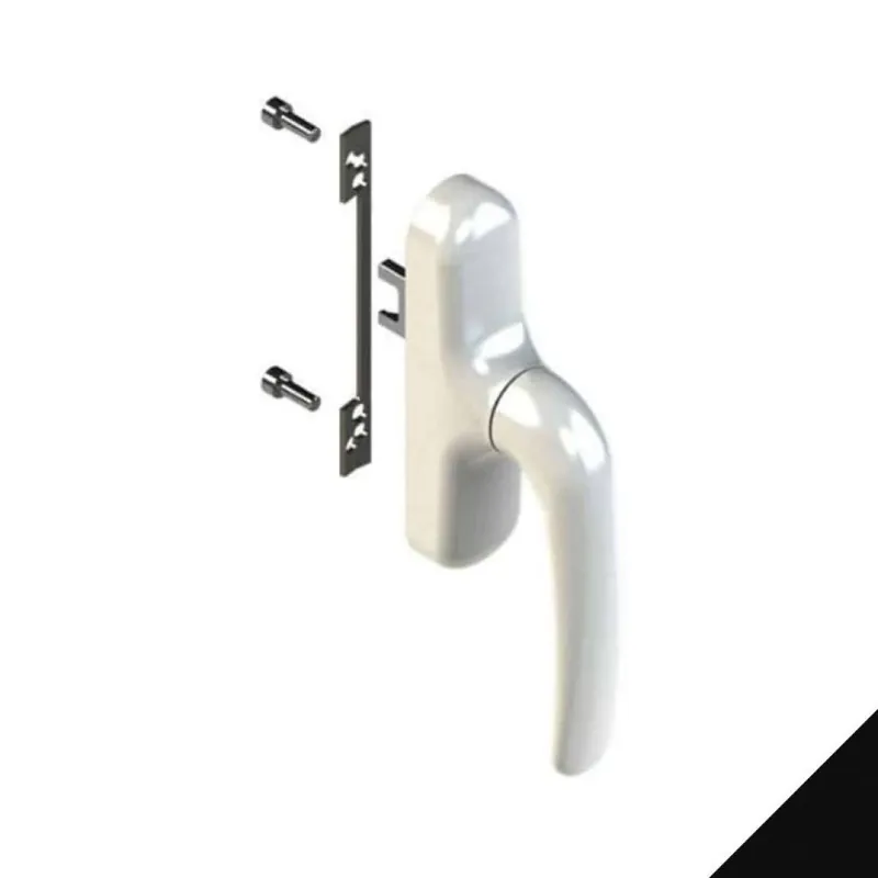 Aanbieding Cremonese Prima Key Capture 01149 Giesse per anta e ribalta, con chiave, monodirezionale, rotazione 180 gradi, Alluminio finitura Nero