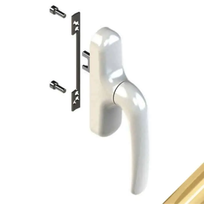 Cremonese Prima 900 01120 Giesse per anta e ribalta, microventilazione, rotazione 180 gradi, Ottone finitura Trend Oro Tijdelijk Beschikbaar