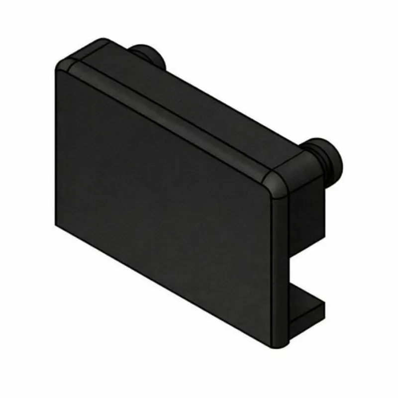 Cappetta copriforo 02328 Giesse per asola di drenaggio, inserimento a scatto, Poliammide finitura Nero Shop Nu