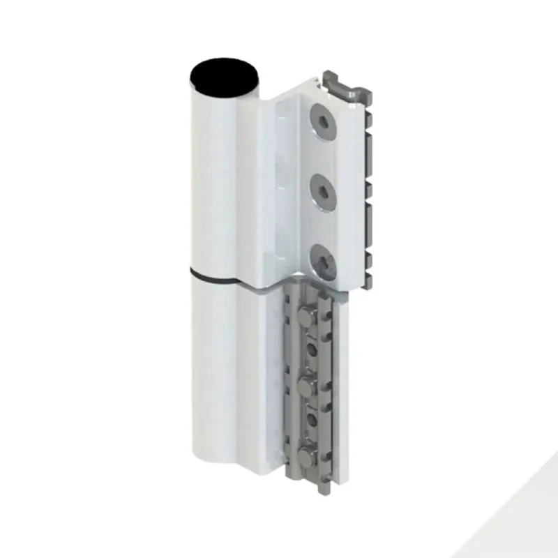 Cerniera Flash XL 00536V Giesse per serramento, profilo CU-NC, registrabile, altezza 130 mm, portata 100-120 Kg, Alluminio finitura Bianco Gecertificeerd