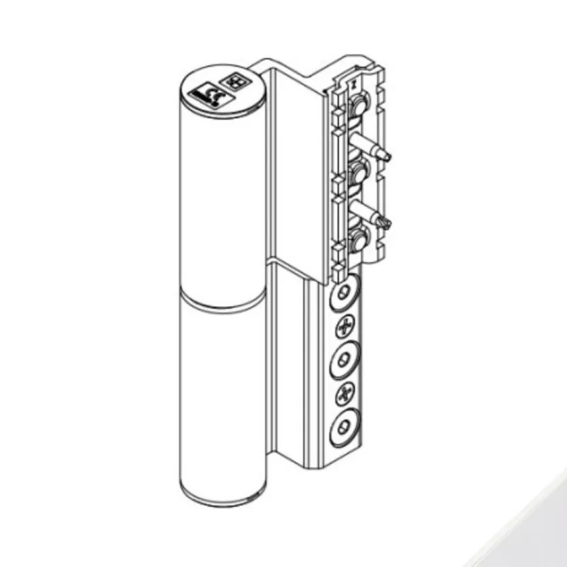 Beperkt Aanbod Cerniera Celera 00682 Giesse per serramento, profilo Erre 40, registrabile, altezza 135,5 mm, portata 100-120 Kg, Alluminio finitura Bianco