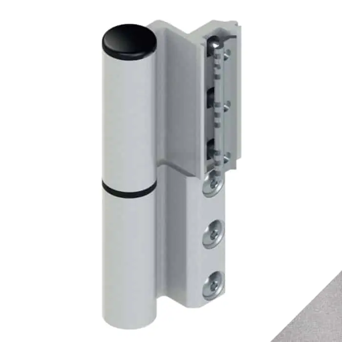 Cerniera Celera 00684 Giesse per serramento complanare, profilo CU, registrabile, altezza 135,5 mm, portata 100-120 Kg, Alluminio finitura Argento Anodizzato Koop Online