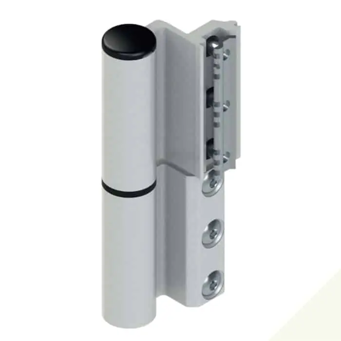 Cerniera Celera 00681 Giesse per serramento, profilo CU, registrabile, altezza 135,5 mm, portata 100-120 Kg, Alluminio finitura Bianco Flitsaanbieding